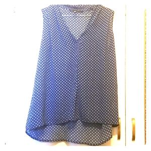 2/$15 Rose & Olive blue tank top